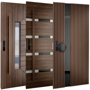 Residential: Exterior Aluminum Security Entrance Door Aluminum Blast Front Door With Security Features For Villas