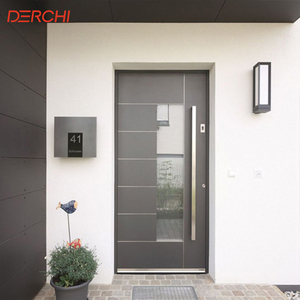 Exterior Aluminum Entry Door Front Door Security Door for Homes Villas and Apartments Custom Size