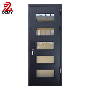 Custom Steel Glass Door Entrance Design Frame Ideal For Apartments Villas
