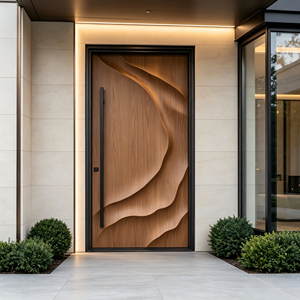 American Style Modern Oversize Aluminum Pivot Door