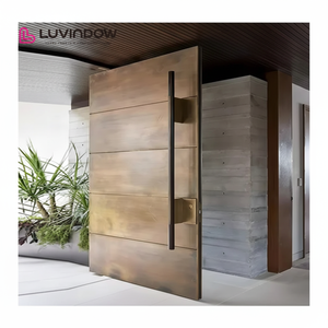 American Style Contemporary Solid Wood Entry Main Entrance Door
