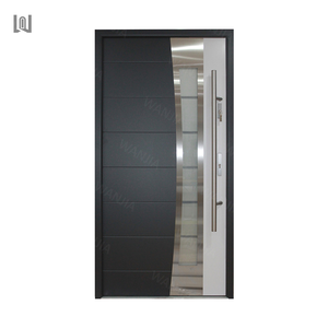 WANJIA Suppliers Fast Delivery Exterior Aluminum Door Metal Entry Door Exterior Front Security Door