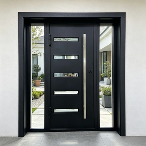 Sunnysky Oversized Aluminum Pivot Door Certified Glazed Exterior Swing