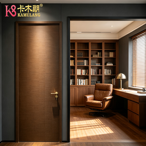 Custom Color Scratch Resistant Modern Bamboo Wood Solid Wood Composite Hotel Door Sound Insulation for Interior Lobby Bedroom