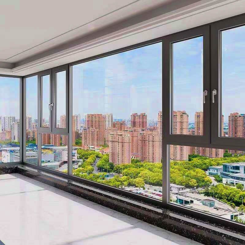 Thermal break aluminum casement window