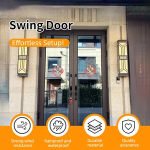 Modern Minimalist Coastal Home Entry Doors Premium Hurricane-Resistant Double Glass Aluminum
