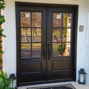 Custom Villa Aluminum Casement Door Double Glass