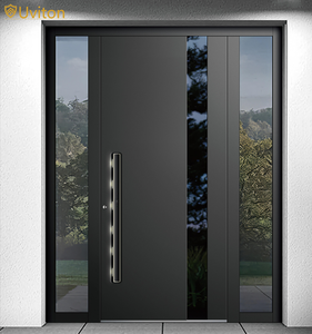 Foshan Factory Direct Sale Black Aluminum Door