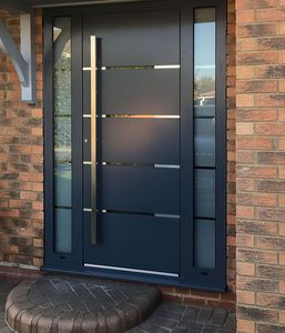 Security Main Pivot Front Doors Aluminum Stainless Steel