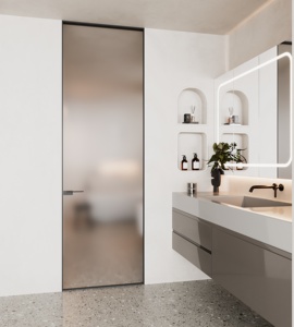 Modern Frameless Aluminium Glass Door