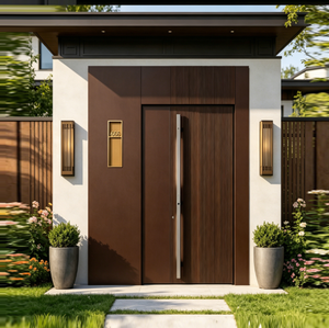Modern Luxury Villa Hotel Main Entrance Pivot Door Exterior Security Anti-theft Front Entry Door Glass Panel Custom Living Room