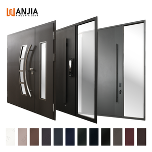 Modern Design Front Main Entrance Door Exterior Application Security Entrance Door Aluminum Security Door