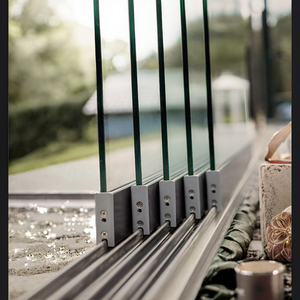Modern Frameless Sliding Glass Doors