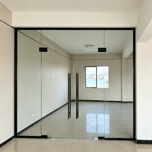 Frameless Floor Spring Glass Door Tempered Commercial Swing Entrance for Hotel Mall Office Building Retail