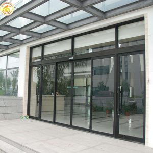 Hurricane Impact Resistant Storefront Doors With Decorative Grilles