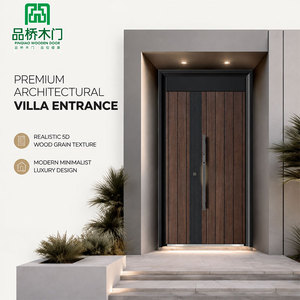 Suppliers Provide Customized Services T-shaped Silent Structure Entry Door With 10inch Large Screen for Villa