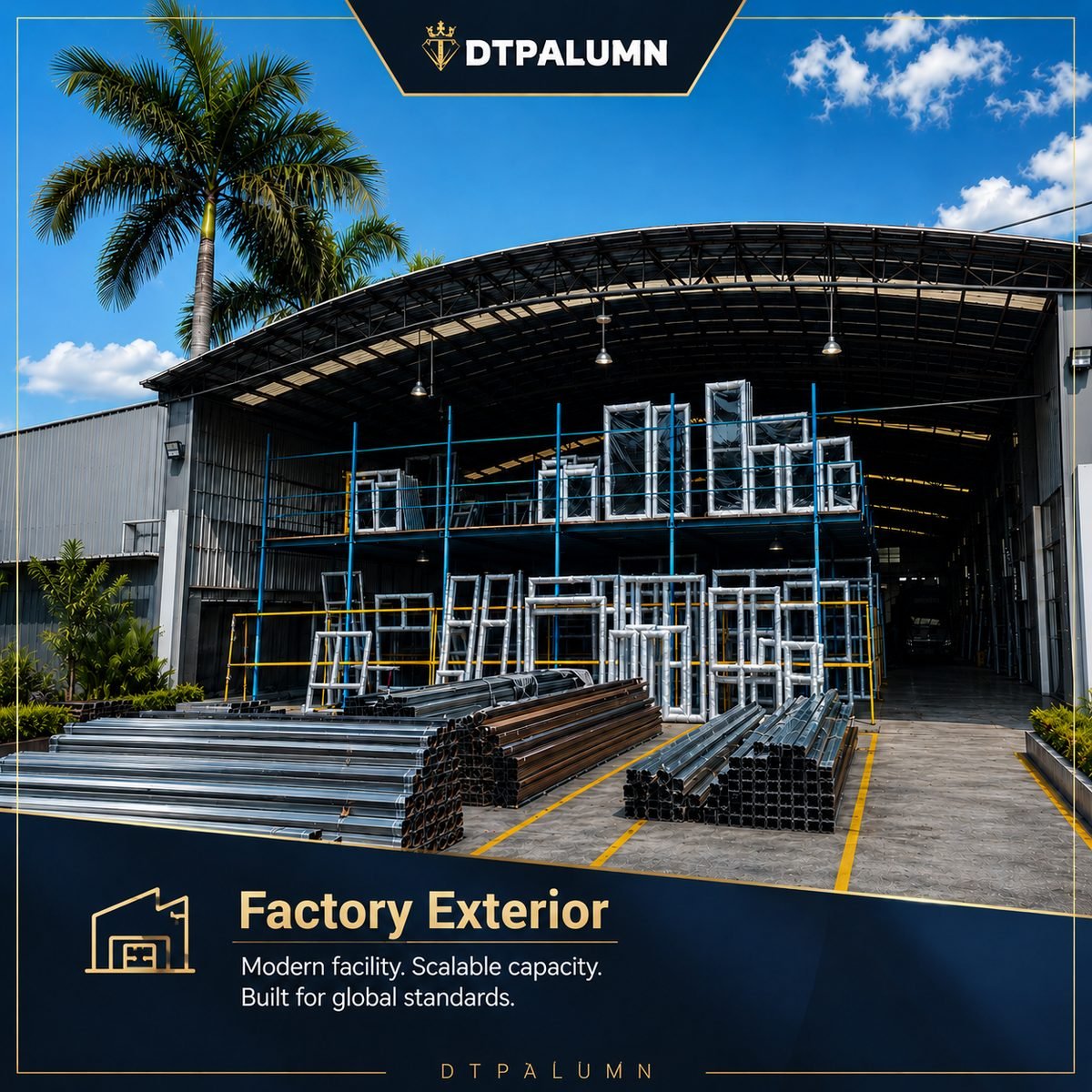 Aluminum door and window production line