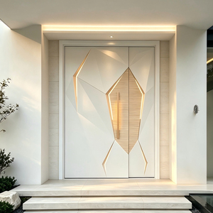 Architectural Modern Entrance Door Custom Luxury Metal Front Door